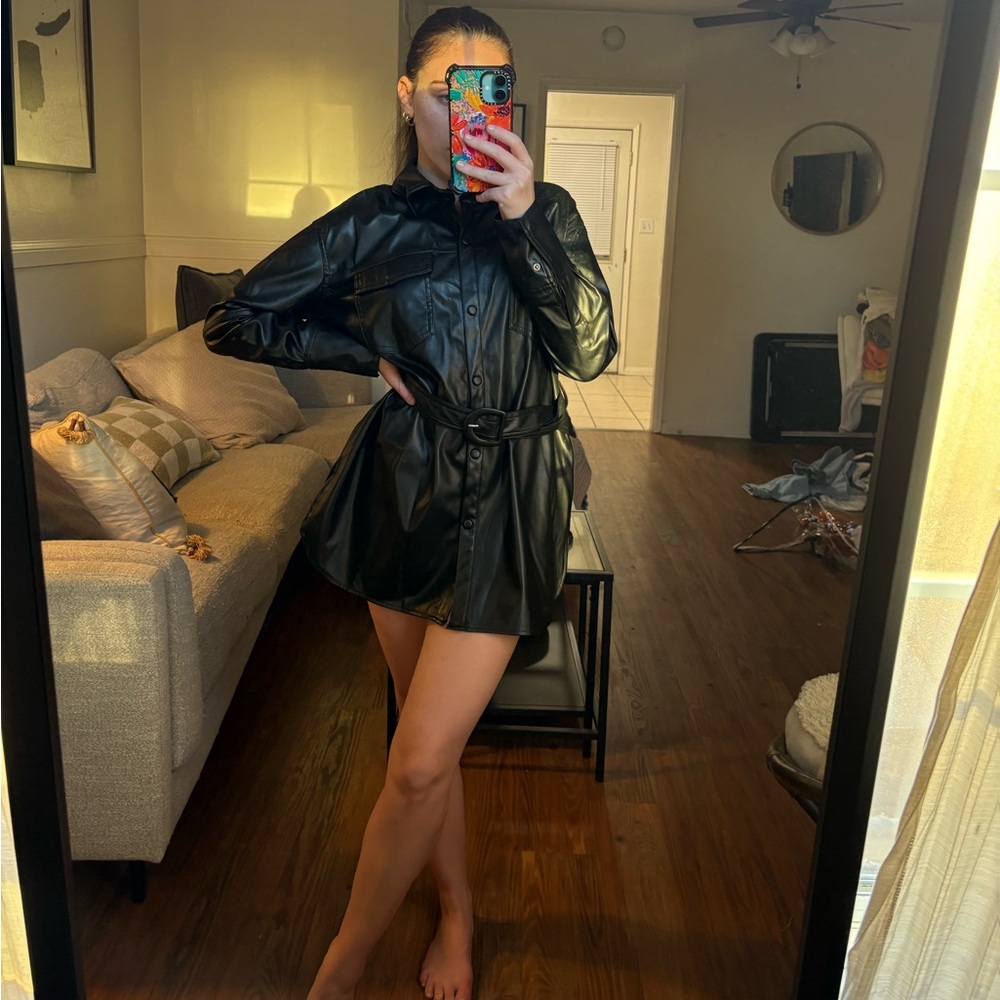 Petal and Pup faux leather jacket